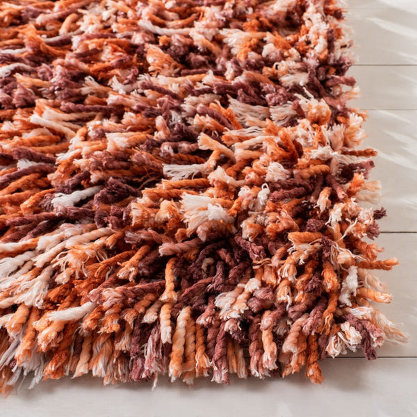 safavieh clearance rio shag sg960p rust rug