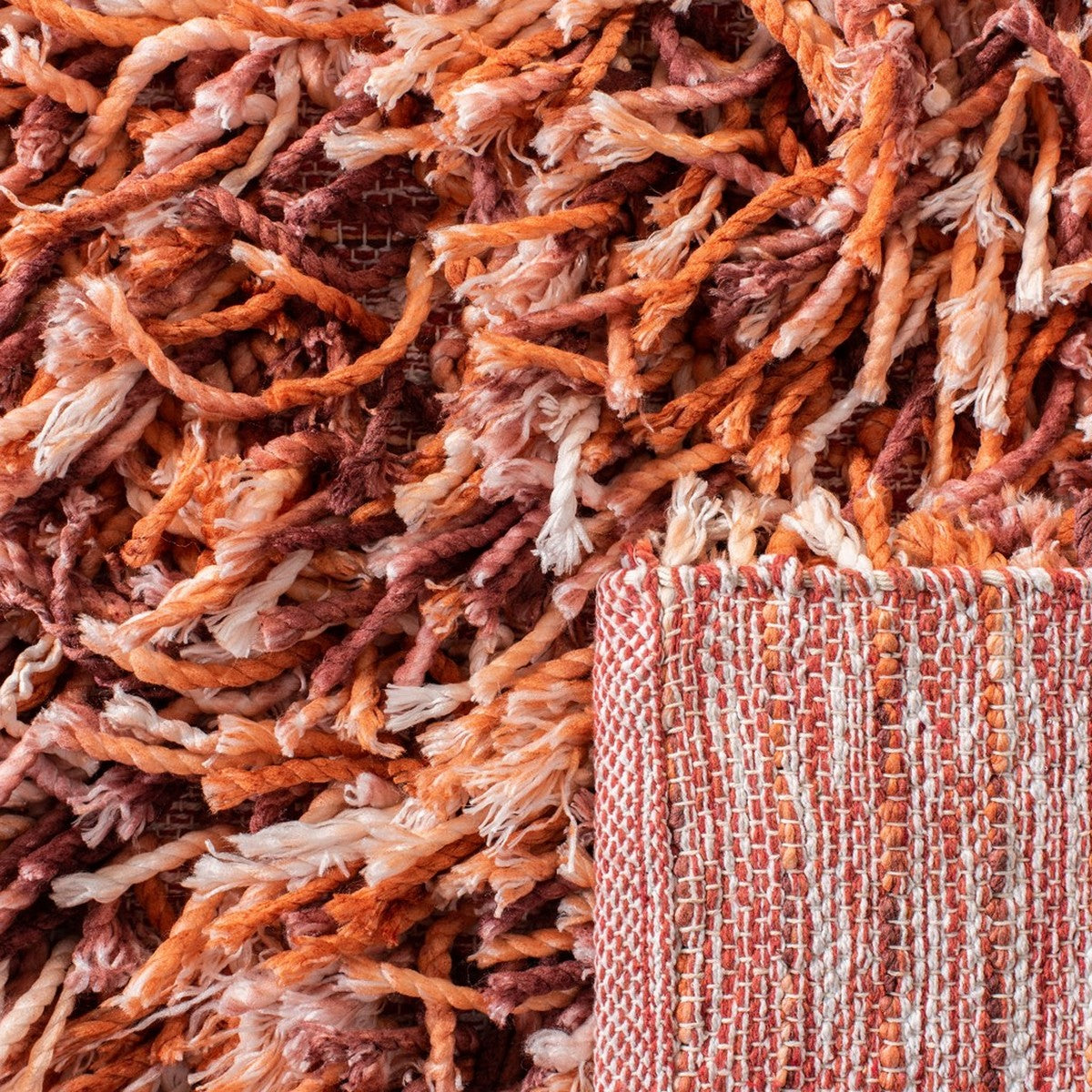 safavieh clearance rio shag sg960p rust rug