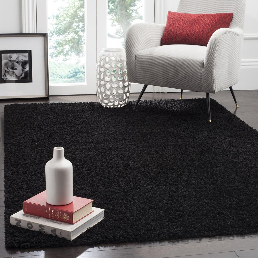 safavieh clearance athens shag sga119k black rug