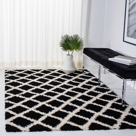safavieh clearance dallas shag sgd258z black rug