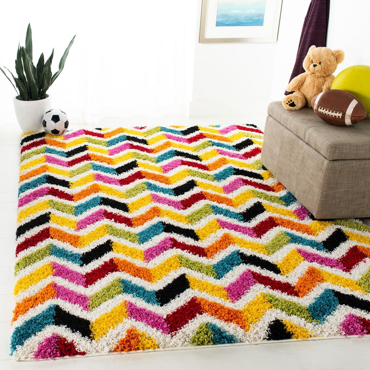 safavieh clearance sgk shag kids sgk565a ivory rug