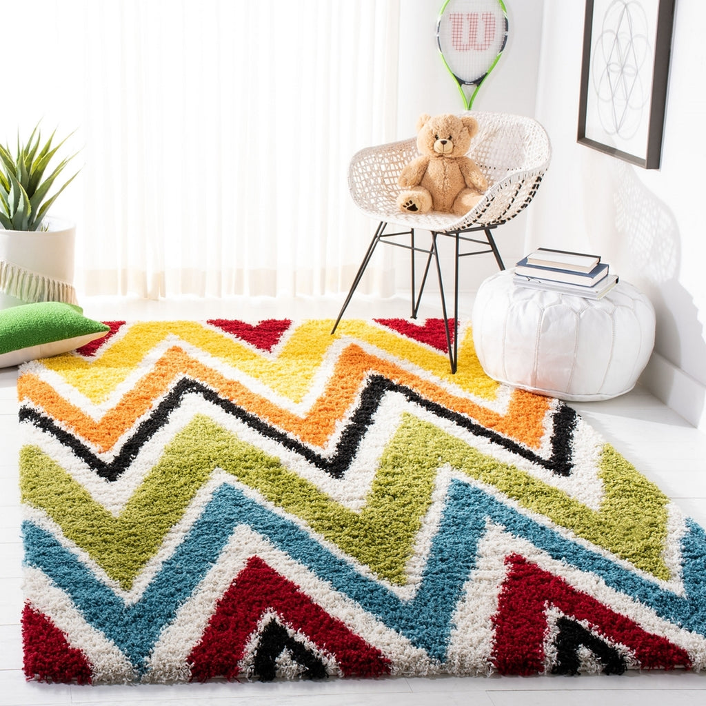 safavieh clearance sgk shag kids sgk567a ivory rug