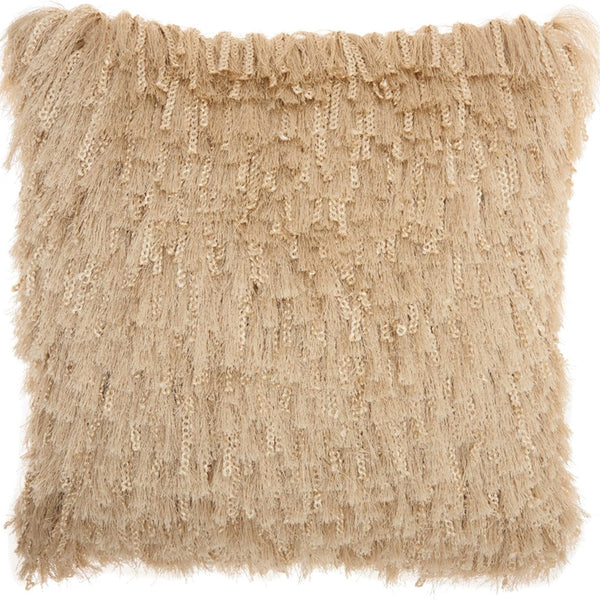 Nourison Shag DC122 Beige Pillow Set