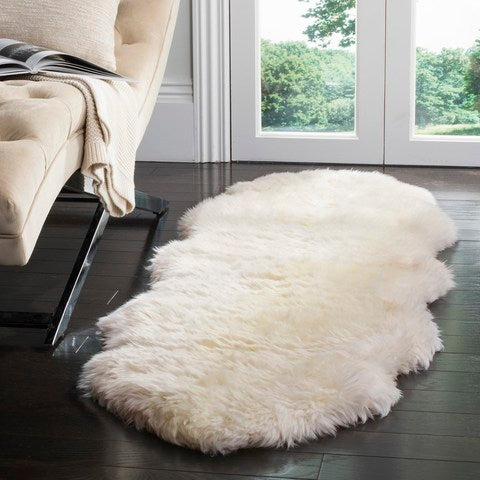 safavieh clearance sheep skin shs211a natural rug