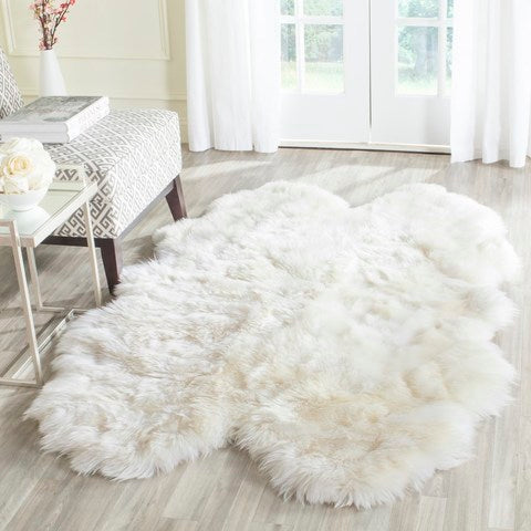 safavieh clearance sheep skin shs211a natural rug