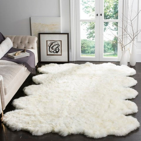 safavieh clearance sheep skin shs211a natural rug