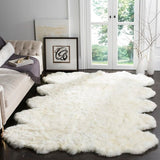 safavieh clearance sheep skin shs211a natural rug