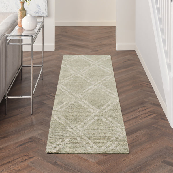 nourison venosa vsn01 green ivory rug