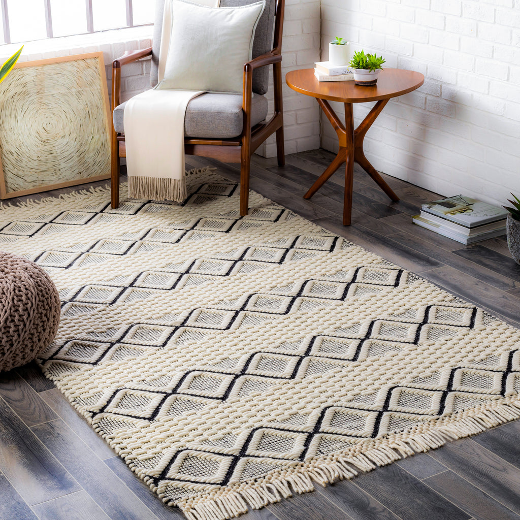 surya saint clair sic 2301 black rug