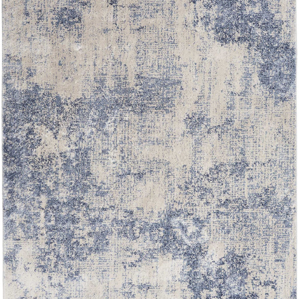 Nourison Clearance Silky Textures SLY01 Ivory/Blue Rug