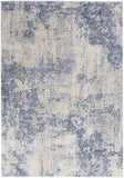 Nourison Clearance Silky Textures SLY01 Ivory/Blue Rug