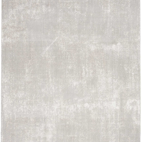 Nourison Clearance Silky Textures SLY01 Ivory/Grey Rug