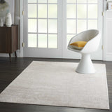 Nourison Clearance Silky Textures SLY01 Ivory/Grey Rug