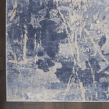 Nourison Clearance Silky Textures SLY02 Blue/Cream Rug
