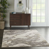 Nourison Clearance Silky Textures SLY03 Brown/Ivory Rug