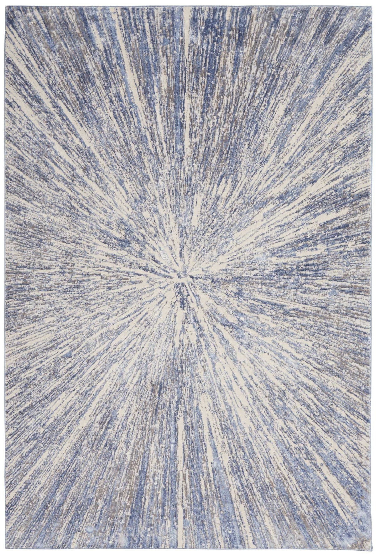 Nourison Clearance Silky Textures SLY05 Blue/Grey Rug