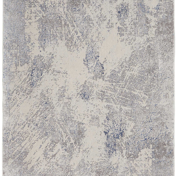 Nourison Clearance Silky Textures SLY06 Ivory/Grey Rug