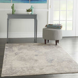 Nourison Clearance Silky Textures SLY06 Ivory/Grey Rug