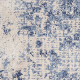 Nourison Clearance Silky Textures SLY01 Ivory/Blue Rug