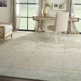 nourison twilight twi06 ivory green rug