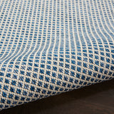 nourison courtyard cou01 ivory blue rug