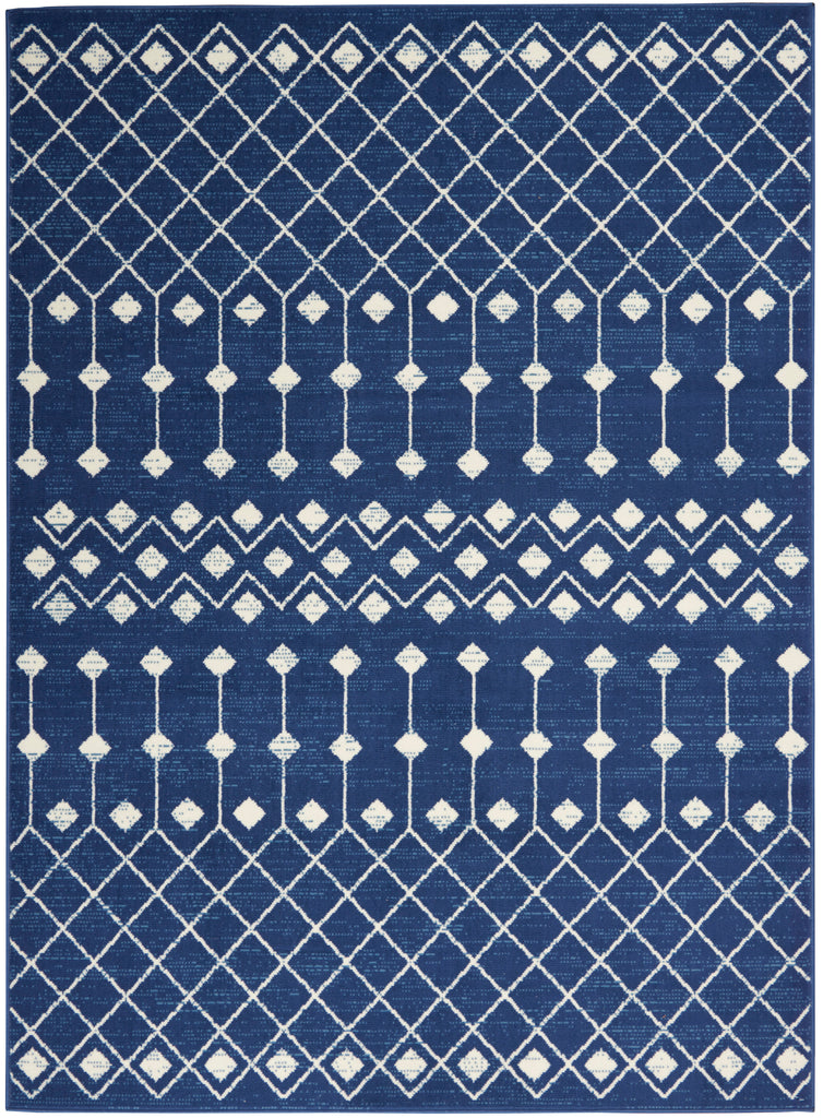 nourison grafix grf37 navy rug