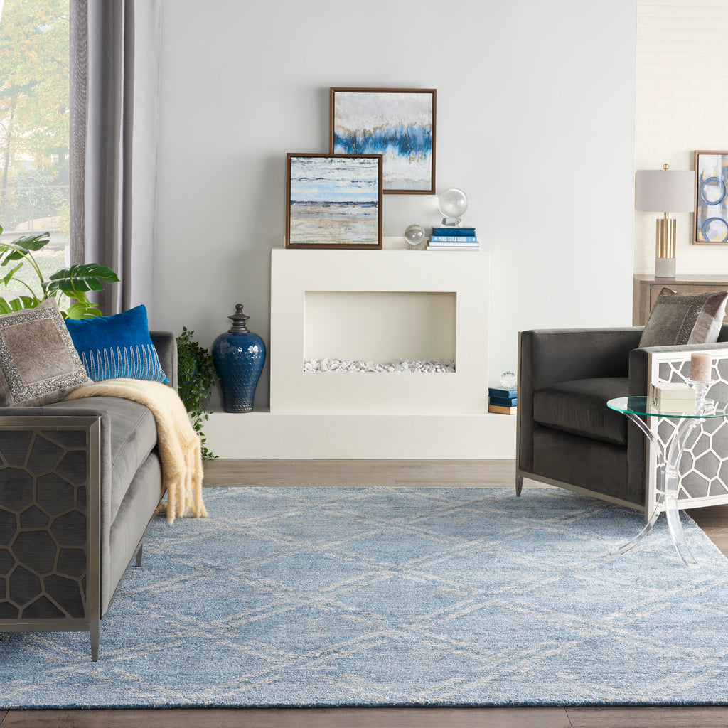 nourison venosa vsn01 blue ivory rug
