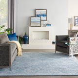 nourison venosa vsn01 blue ivory rug
