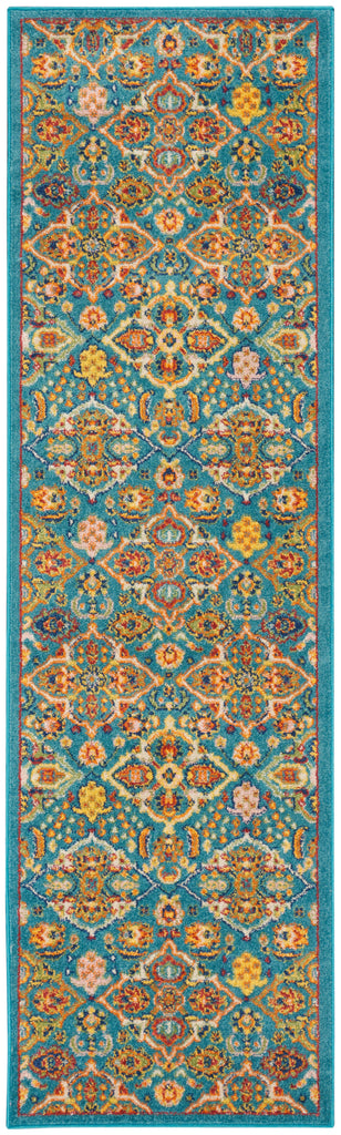 nourison allur alr03 turquoise ivory rug