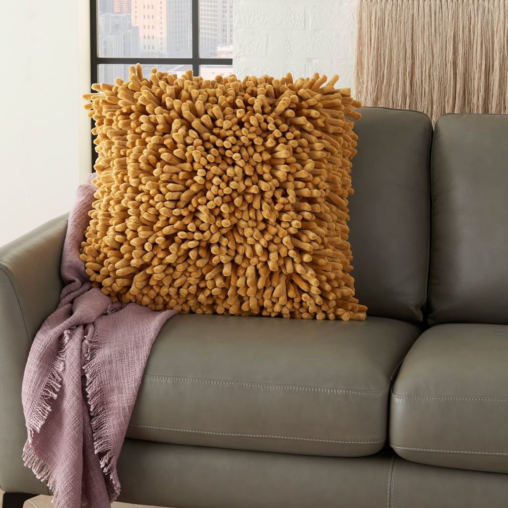 nourison sofia ys103 mustard pillow