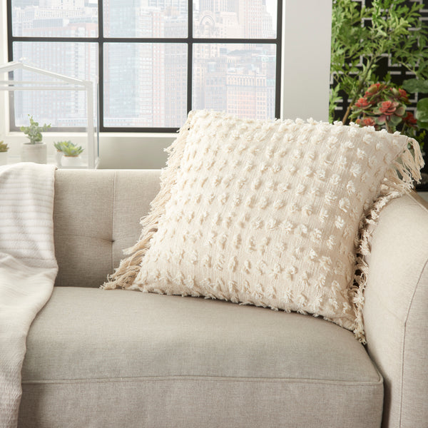 nourison life styles gt037 cream pillow