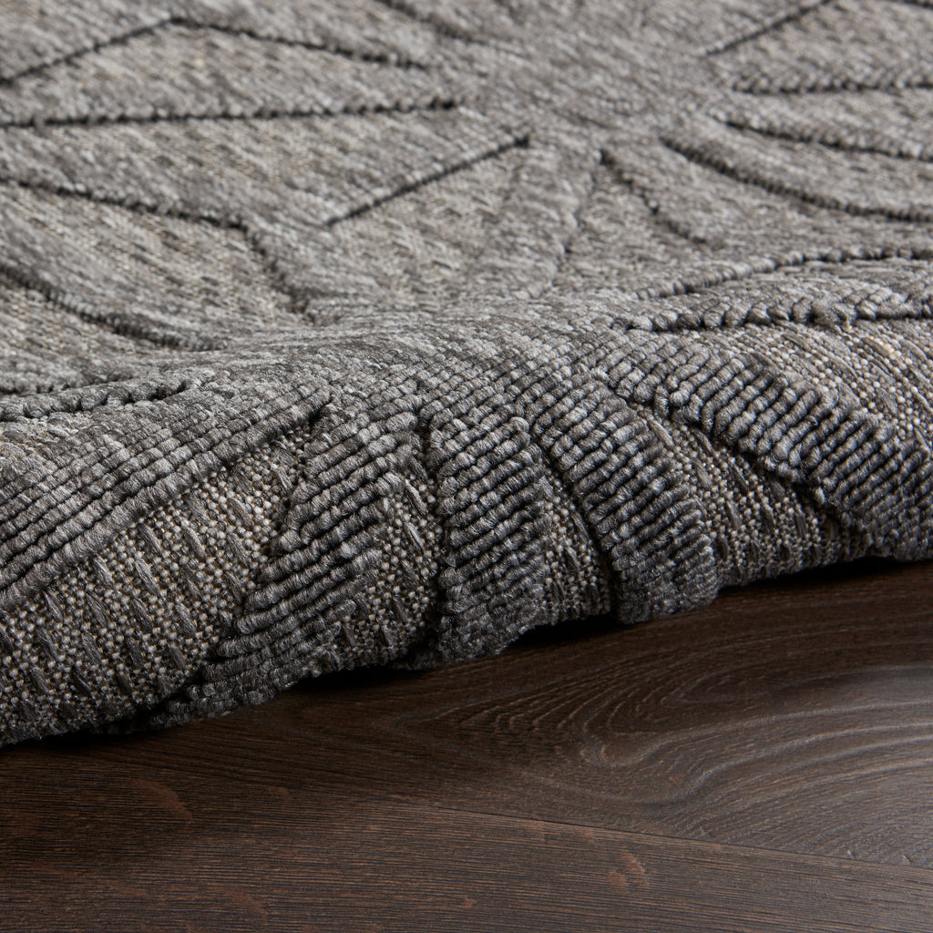 nourison cozumel czm01 dark grey rug