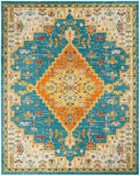 nourison allur alr01 turquoise ivory rug