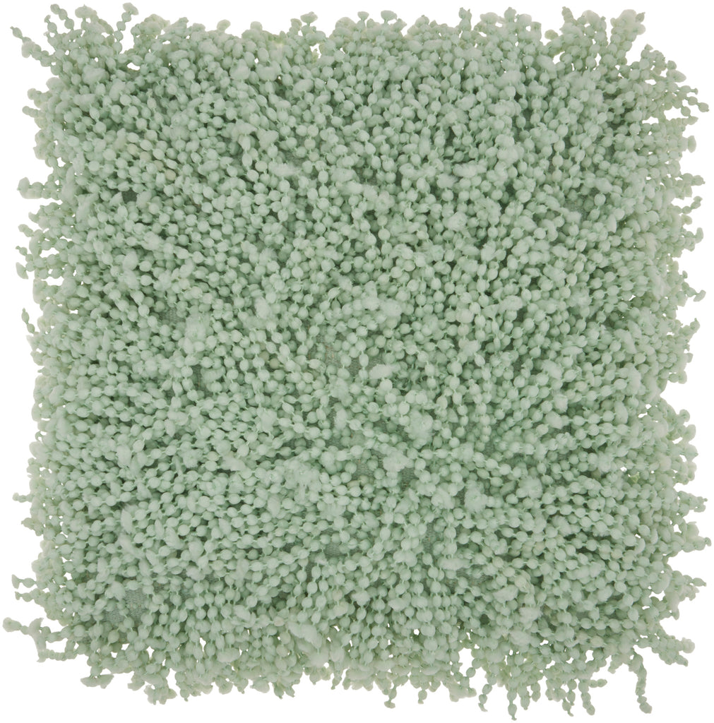 nourison shag dc105 seafoam pillow