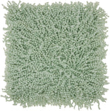 nourison shag dc105 seafoam pillow