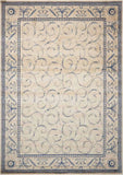 Nourison Clearance Somerset ST02 Ivory/Blue Rug