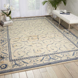 Nourison Clearance Somerset ST02 Ivory/Blue Rug