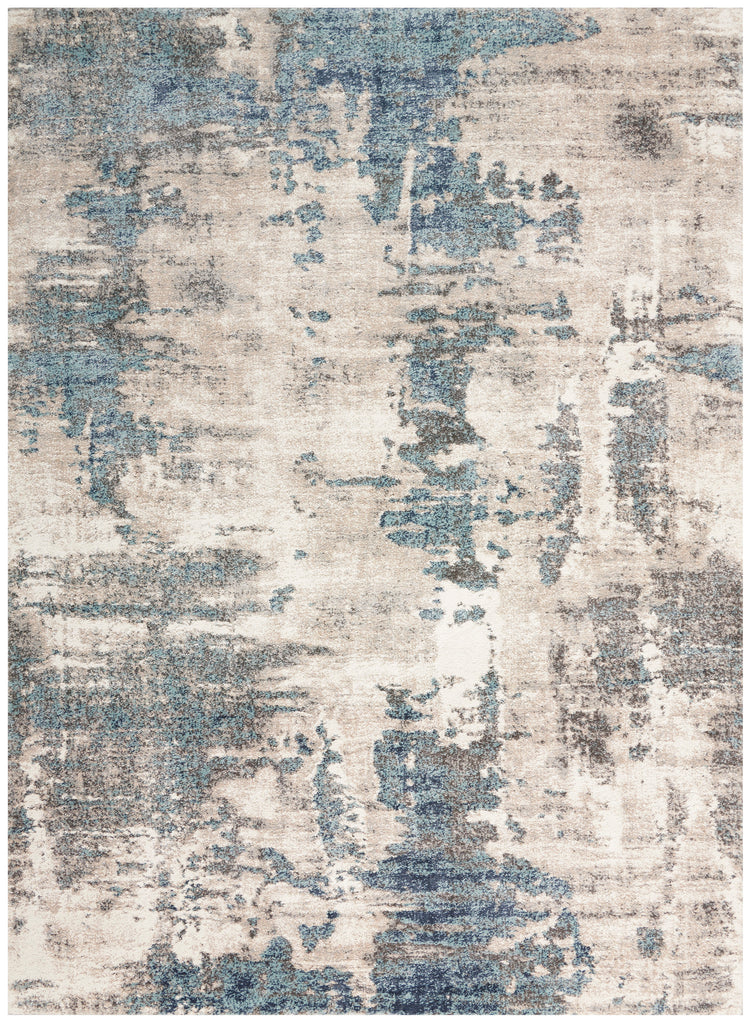 nourison american manor amr04 ivory blue rug