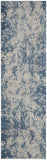 nourison rustic textures rus16 grey blue rug