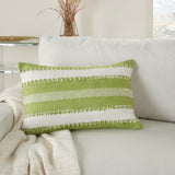 nourison outdoor vj088 green pillow