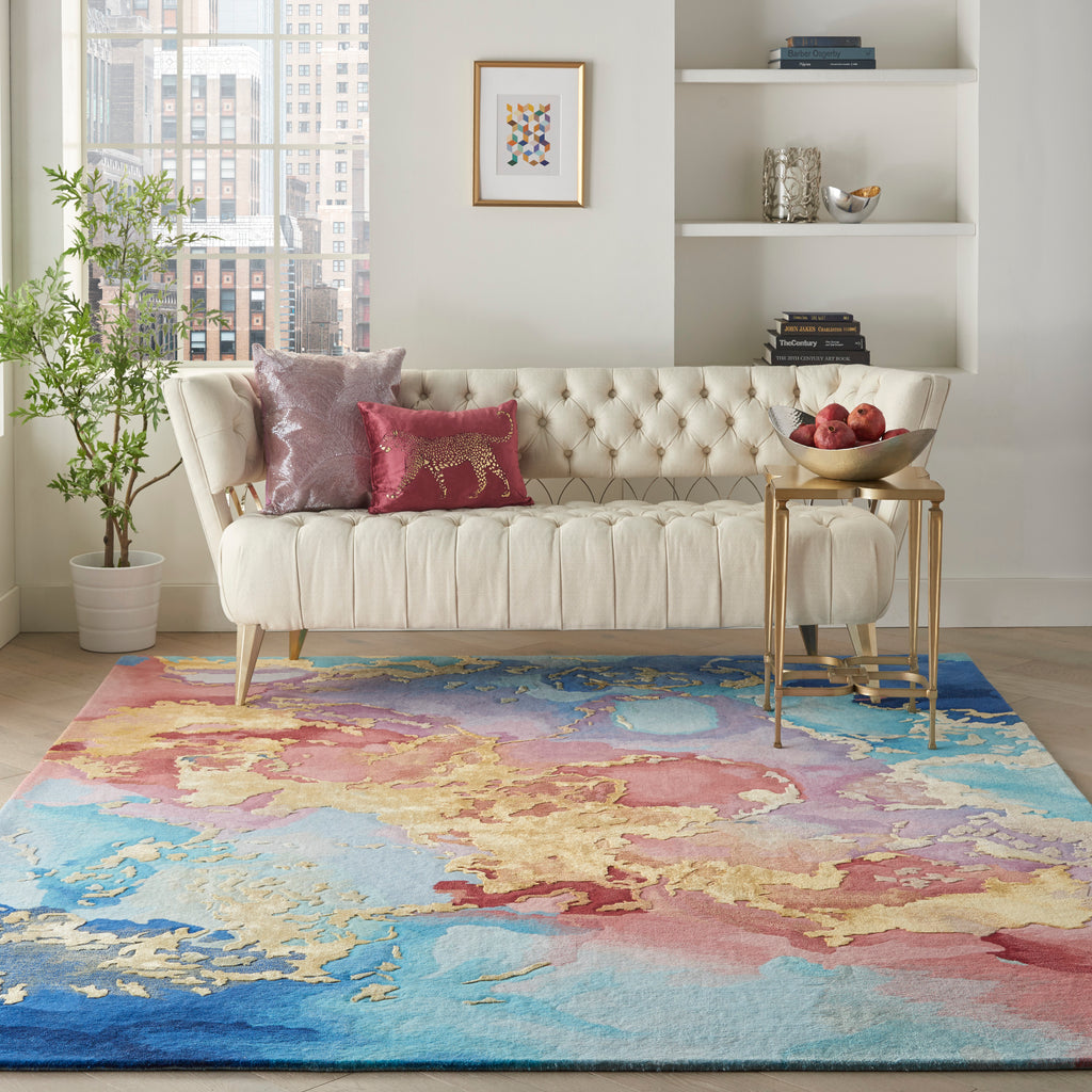 nourison prismatic prs18 multicolor rug