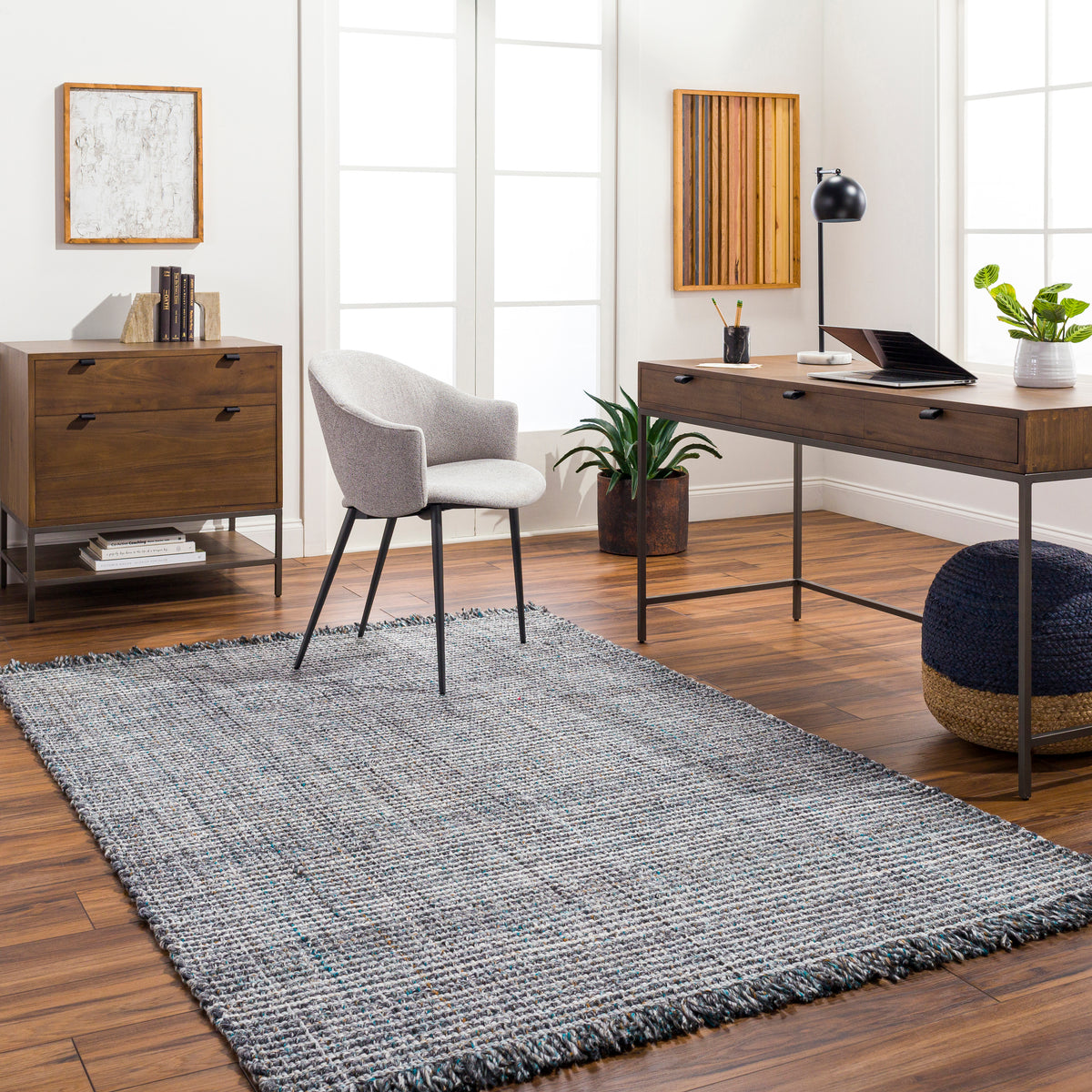 surya sara sru 2301 light slate rug