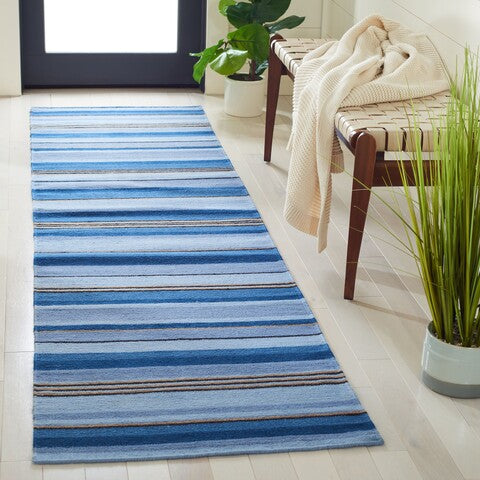 safavieh clearance striped kilim stk601m blue rug