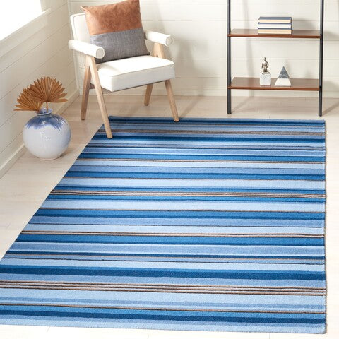 safavieh clearance striped kilim stk601m blue rug