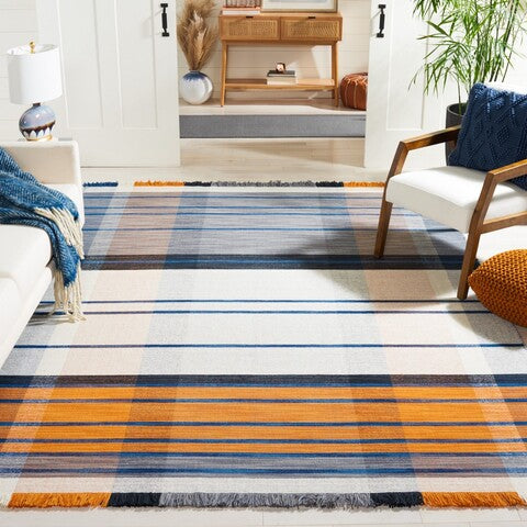 safavieh clearance striped kilim stk702p orange rug