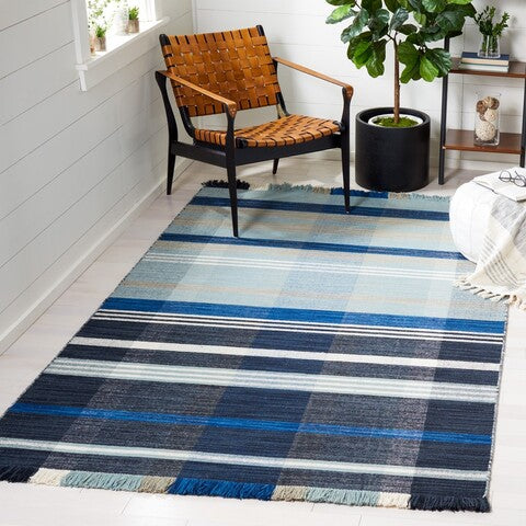 safavieh clearance striped kilim stk703n navy rug