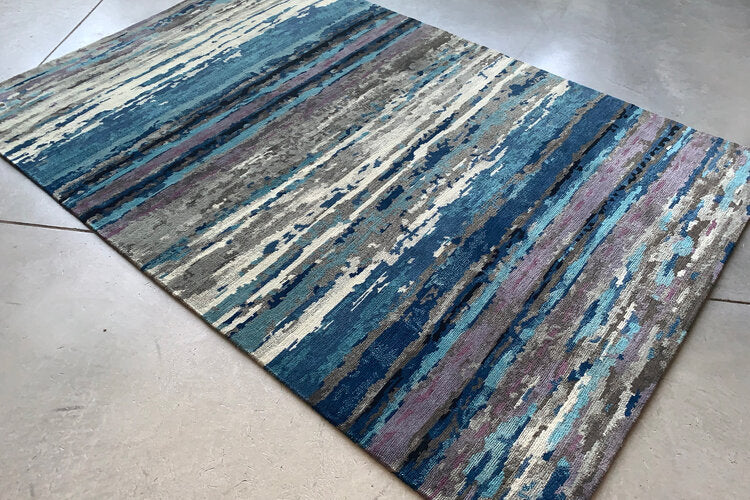 Tibet Rug Company 100 CT Strata Marine Cobalt Rug