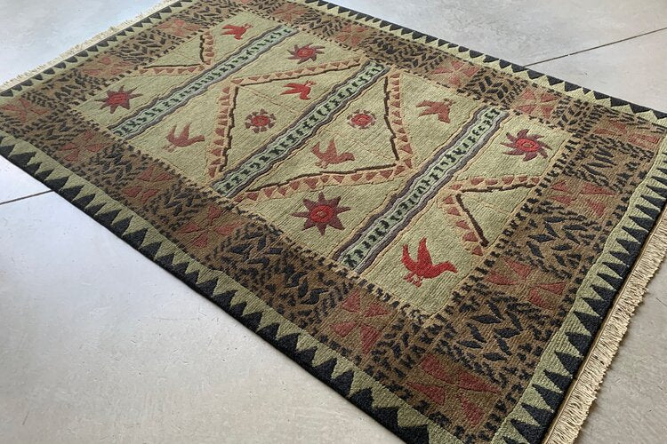 Tibet Rug Company 60 CT SUNDIAL Olive Rug