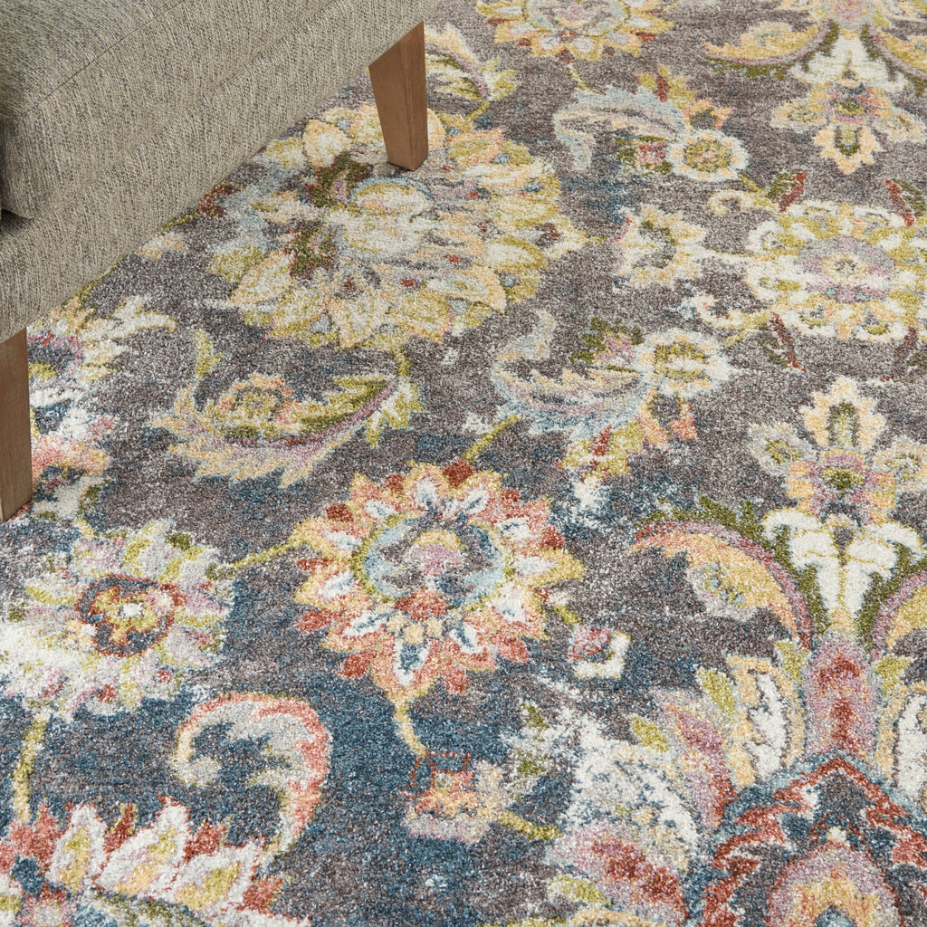 nourison soraya sor02 charcoal multi rug