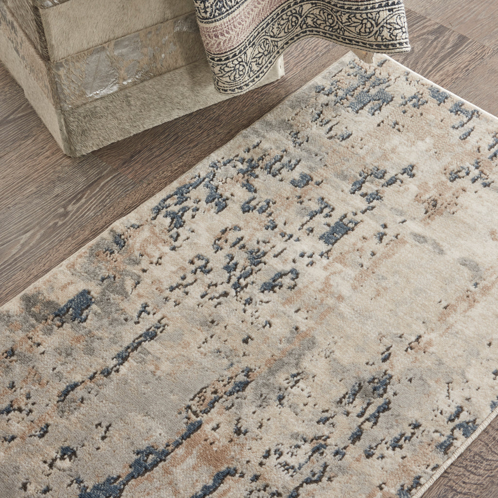 nourison quarry qua01 beige grey rug